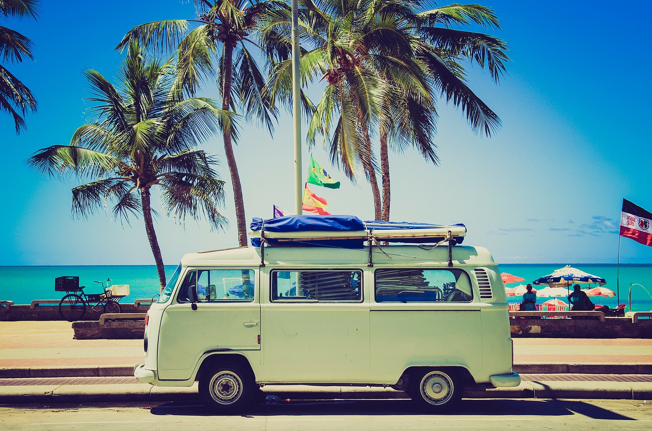 green mini van
