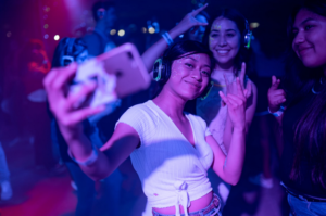 woman in the club